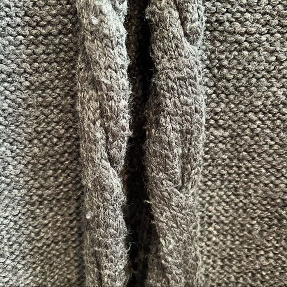 INC International Concepts Heather Gray Cable Knit Duster Sweater size M - Picture 4 of 8